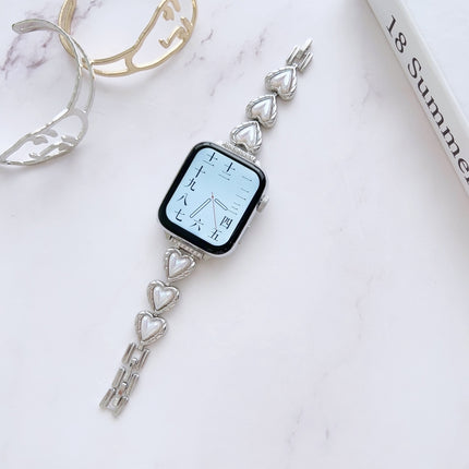 Metal Bracelet Watch Band, For Apple Watch Series 8&7 45mm / SE 2&6&SE&5&4 44mm, For Apple Watch Series 8&7 41mm / SE 2&6&SE&5&4 40mm - DealBuddy