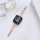 For Apple Watch Series 8&7 45mm / SE 2&6&SE&5&4 44mm / Butterfly Rose