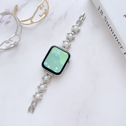 Metal Bracelet Watch Band, For Apple Watch Series 8&7 45mm / SE 2&6&SE&5&4 44mm, For Apple Watch Series 8&7 41mm / SE 2&6&SE&5&4 40mm - DealBuddy