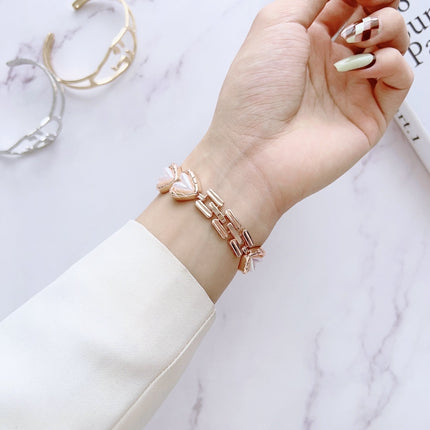Metal Bracelet Watch Band, For Apple Watch Series 8&7 45mm / SE 2&6&SE&5&4 44mm, For Apple Watch Series 8&7 41mm / SE 2&6&SE&5&4 40mm - DealBuddy