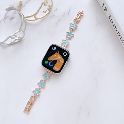 Metal Bracelet Watch Band, For Apple Watch Series 8&7 45mm / SE 2&6&SE&5&4 44mm, For Apple Watch Series 8&7 41mm / SE 2&6&SE&5&4 40mm - DealBuddy