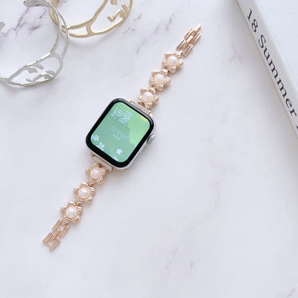 Metal Bracelet Watch Band, For Apple Watch Series 8&7 45mm / SE 2&6&SE&5&4 44mm, For Apple Watch Series 8&7 41mm / SE 2&6&SE&5&4 40mm - DealBuddy