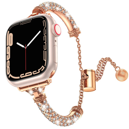 Full Diamond Metal Bracelet Watch Band, For Apple Watch Series 8&7 45mm / SE 2&6&SE&5&4 44mm, For Apple Watch Series 8&7 41mm / SE 2&6&SE&5&4 40mm - DealBuddy