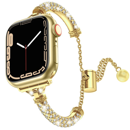 Full Diamond Metal Bracelet Watch Band, For Apple Watch Series 8&7 45mm / SE 2&6&SE&5&4 44mm, For Apple Watch Series 8&7 41mm / SE 2&6&SE&5&4 40mm - DealBuddy