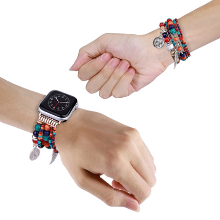 Beaded Posey Wings Bracelet Watch Band, For Apple Watch Series 8&7 45mm / SE 2&6&SE&5&4 44mm, For Apple Watch Series 8&7 41mm / SE 2&6&SE&5&4 40mm - DealBuddy