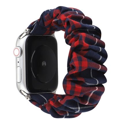 Plaid Flower Pattern Cloth Hair Ring Watchband - DealBuddy