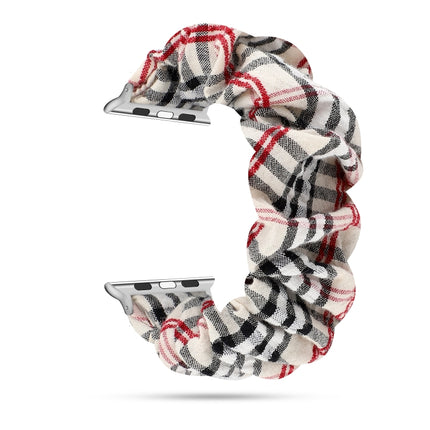 Plaid Flower Pattern Cloth Hair Ring Watchband - DealBuddy