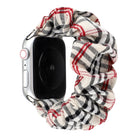 Plaid Flower Pattern Cloth Hair Ring Watchband, For Apple Watch Ultra 49mm / Series 8&7 45mm / SE 2&6&SE&5&4 44mm / 3&2&1 42mm, For Apple Watch Series 8&7 41mm / SE 2&6&SE&5&4 40mm / 3&2&1 38mm                                                           ... - DealBuddy