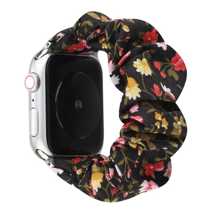 Plaid Flower Pattern Cloth Hair Ring Watchband, For Apple Watch Ultra 49mm / Series 8&7 45mm / SE 2&6&SE&5&4 44mm / 3&2&1 42mm, For Apple Watch Series 8&7 41mm / SE 2&6&SE&5&4 40mm / 3&2&1 38mm                                                           ... - DealBuddy