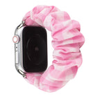 Plaid Pattern Cloth + Stainless Steel Hair Ring Watchband, For Apple Watch Series 7 41mm / 6 & SE & 5 & 4 40mm / 3 & 2 & 1 38mm, For Apple Watch Series 7 45mm / 6 & SE & 5 & 4 44mm / 3 & 2 & 1 42mm - DealBuddy