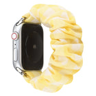 Plaid Pattern Cloth + Stainless Steel Hair Ring Watchband, For Apple Watch Series 7 41mm / 6 & SE & 5 & 4 40mm / 3 & 2 & 1 38mm, For Apple Watch Series 7 45mm / 6 & SE & 5 & 4 44mm / 3 & 2 & 1 42mm - DealBuddy
