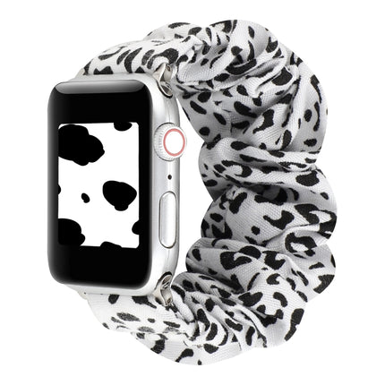 Cloth + Stainless Steel Hair Ring Watchband, For Apple Watch Series 7 41mm / 6 & SE & 5 & 4 40mm / 3 & 2 & 1 38mm, For Apple Watch Series 7 45mm / 6 & SE & 5 & 4 44mm / 3 & 2 & 1 42mm, For Apple Watch Series 8&7 41mm / SE 2&6&SE&5&4 40mm / 3&2&1 38mm - DealBuddy