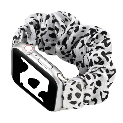 Cloth + Stainless Steel Hair Ring Watchband, For Apple Watch Series 7 41mm / 6 & SE & 5 & 4 40mm / 3 & 2 & 1 38mm, For Apple Watch Series 7 45mm / 6 & SE & 5 & 4 44mm / 3 & 2 & 1 42mm, For Apple Watch Series 8&7 41mm / SE 2&6&SE&5&4 40mm / 3&2&1 38mm - DealBuddy