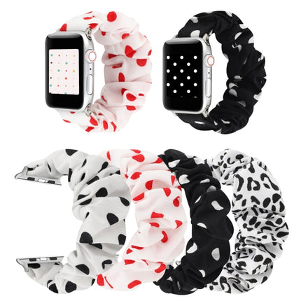 Cloth + Stainless Steel Hair Ring Watchband, For Apple Watch Series 7 41mm / 6 & SE & 5 & 4 40mm / 3 & 2 & 1 38mm, For Apple Watch Series 7 45mm / 6 & SE & 5 & 4 44mm / 3 & 2 & 1 42mm, For Apple Watch Series 8&7 41mm / SE 2&6&SE&5&4 40mm / 3&2&1 38mm - DealBuddy