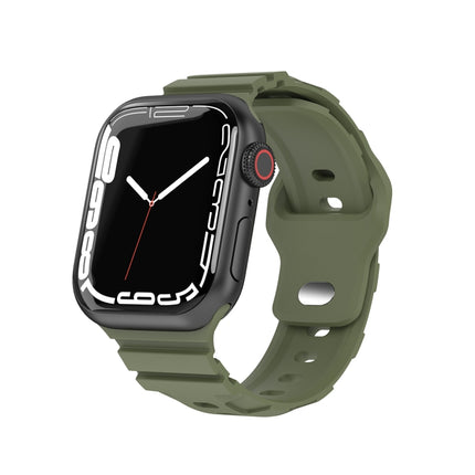 Sports Silicone Watch Band, For Apple Watch Series 8&7 41mm, For Apple Watch Series 8&7 45mm - DealBuddy