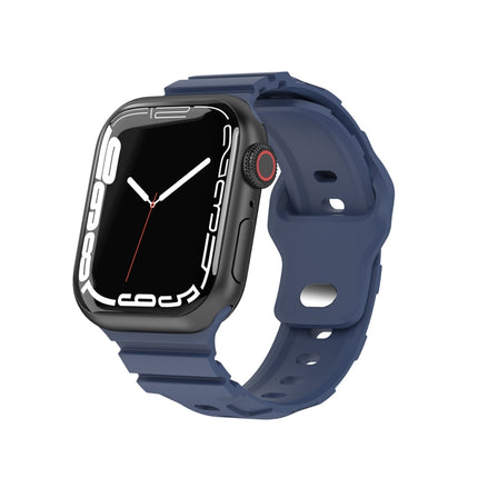 Sports Silicone Watch Band, For Apple Watch Series 8&7 41mm, For Apple Watch Series 8&7 45mm - DealBuddy