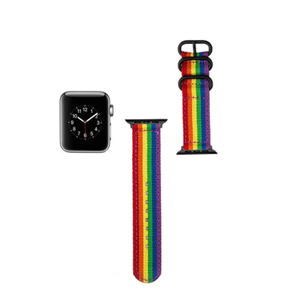Black Buckle Canvas Watch Band, For Apple Watch Series 8&7 41mm, For Apple Watch Series 8&7 45mm - DealBuddy