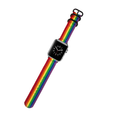Black Buckle Canvas Watch Band, For Apple Watch Series 8&7 41mm, For Apple Watch Series 8&7 45mm - DealBuddy