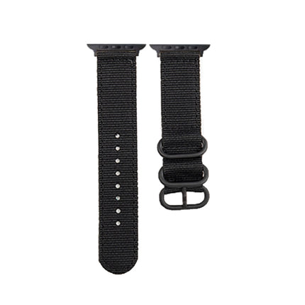 Black Buckle Canvas Watch Band, For Apple Watch Series 8&7 41mm, For Apple Watch Series 8&7 45mm - DealBuddy