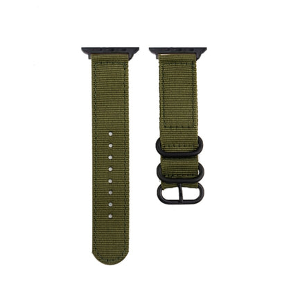 Black Buckle Canvas Watch Band, For Apple Watch Series 8&7 41mm, For Apple Watch Series 8&7 45mm - DealBuddy