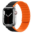 For Apple Watch Series 8&7 41mm / Black+Orange