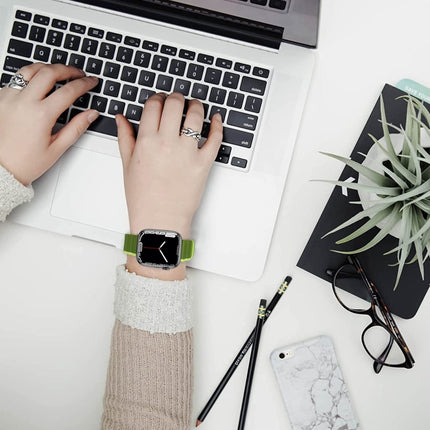 Smart Magnetic Silicone Watch Band, For Apple Watch Series 8&7 41mm, For Apple Watch Series 8&7 45mm - DealBuddy