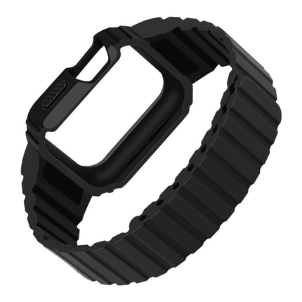 Silicone Integrated Frame Watch Band, For Apple Watch Series 8&7 41mm / SE 2&6&SE&5&4 40mm, For Apple Watch Ultra 49mm, For Apple Watch Series 8&7 45mm / SE 2&6&SE&5&4 44mm - DealBuddy