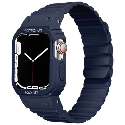 Silicone Integrated Frame Watch Band, For Apple Watch Series 8&7 41mm / SE 2&6&SE&5&4 40mm, For Apple Watch Ultra 49mm, For Apple Watch Series 8&7 45mm / SE 2&6&SE&5&4 44mm - DealBuddy