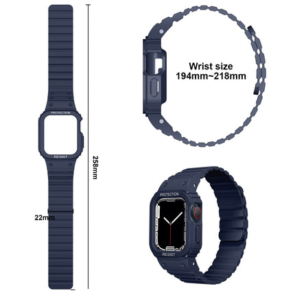Silicone Integrated Frame Watch Band, For Apple Watch Series 8&7 41mm / SE 2&6&SE&5&4 40mm, For Apple Watch Ultra 49mm, For Apple Watch Series 8&7 45mm / SE 2&6&SE&5&4 44mm - DealBuddy