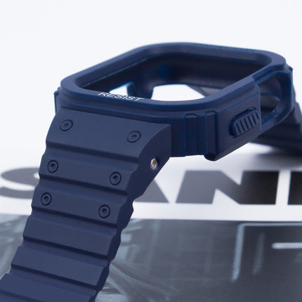 Silicone Integrated Frame Watch Band, For Apple Watch Series 8&7 41mm / SE 2&6&SE&5&4 40mm, For Apple Watch Ultra 49mm, For Apple Watch Series 8&7 45mm / SE 2&6&SE&5&4 44mm - DealBuddy