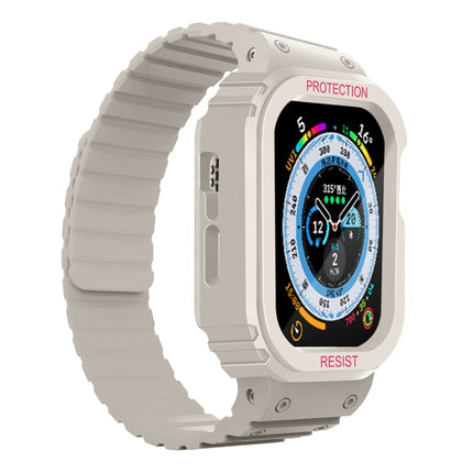 Silicone Integrated Frame Watch Band, For Apple Watch Series 8&7 41mm / SE 2&6&SE&5&4 40mm, For Apple Watch Ultra 49mm, For Apple Watch Series 8&7 45mm / SE 2&6&SE&5&4 44mm - DealBuddy