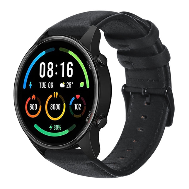 Oil Wax Genuine Leather Watch Band, For Xiaomi Mi Watch Color, For Samsung Gear S3, For Samsung Galaxy Watch3 45mm R840, For Samsung Galaxy Watch 46mm, For Honor MagicWatch 2 46mm / Magic / Watch Dream, For Fossil Men Sport                             ...