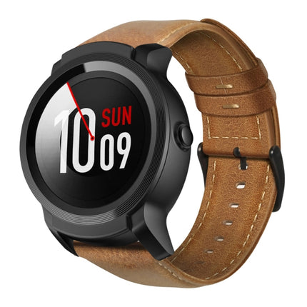 Oil Wax Genuine Leather Watch Band, For Amazfit GTR 47mm / Pace / Stratos, For Amazfit 2 Stratos, For Ticwatch Pro / E2 / S2, For Pebble Gen 1, For Pebble Time - DealBuddy