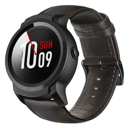 Oil Wax Genuine Leather Watch Band, For Amazfit GTR 47mm / Pace / Stratos, For Amazfit 2 Stratos, For Ticwatch Pro / E2 / S2, For Pebble Gen 1, For Pebble Time - DealBuddy