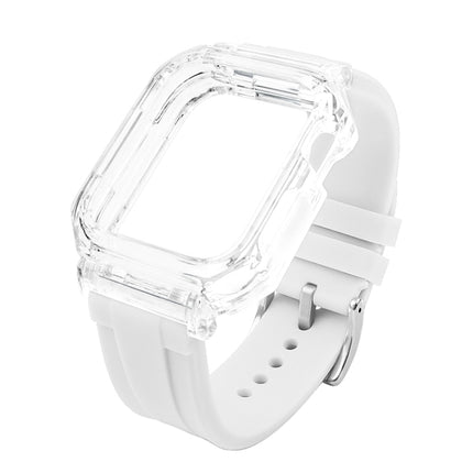 Crystal Clear Polycarbonate Case Silicone Watch Band