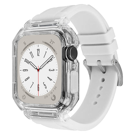 Crystal Clear Polycarbonate Case Silicone Watch Band - DealBuddy