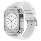 Crystal Clear Polycarbonate Case Silicone Watch Band - DealBuddy