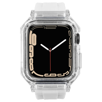 Crystal Clear Polycarbonate Case Silicone Watch Band