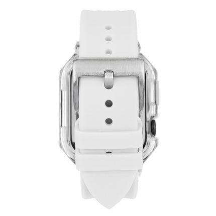 Crystal Clear Polycarbonate Case Silicone Watch Band