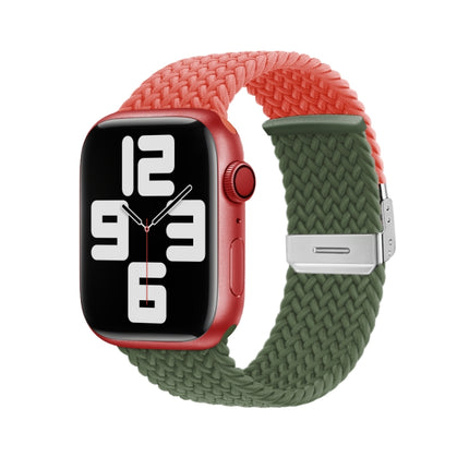 Nylon Braided Stitching Buckle Watch Band, For Apple Watch Series 8&7 41mm, For Apple Watch Series 8&7 45mm - DealBuddy