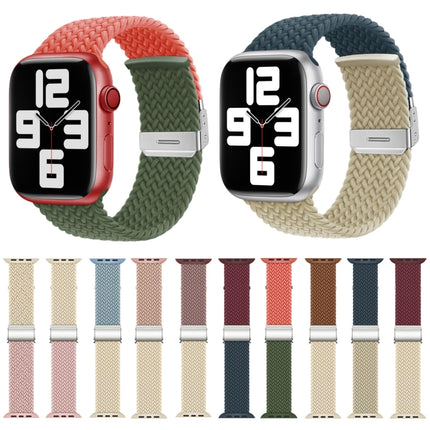 Nylon Braided Stitching Buckle Watch Band, For Apple Watch Series 8&7 41mm, For Apple Watch Series 8&7 45mm - DealBuddy