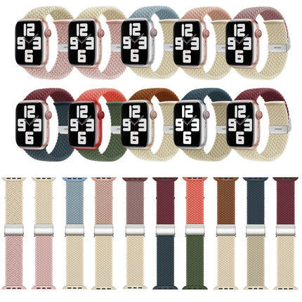 Nylon Braided Stitching Buckle Watch Band, For Apple Watch Series 8&7 41mm, For Apple Watch Series 8&7 45mm - DealBuddy