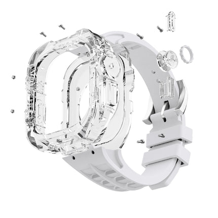 Fluorine Rubber Clear Armor Case Watch Band, For Apple Watch Ultra 3 / 2 / 1 49mm - DealBuddy