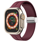 For Apple Watch Series 8&7 45mm / Wine Red
