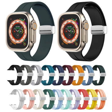 Magnetic Fold Clasp Silicone Watch Band