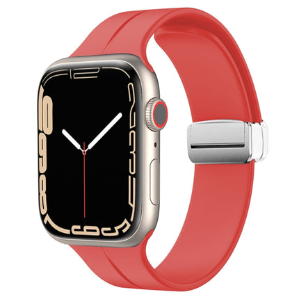 Magnetic Fold Clasp Silicone Watch Band