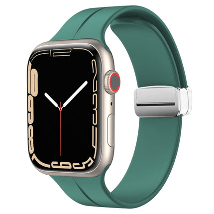 Magnetic Fold Clasp Silicone Watch Band