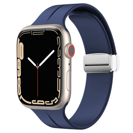 Magnetic Fold Clasp Silicone Watch Band