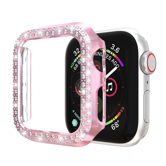 Double Row Diamonds PC Protective Case, For Apple Watch Series 6 / 5 / 4 / SE 2025 / 2023 / 2022 44mm, For Apple Watch Series 3 & 2 & 1 38mm - DealBuddy