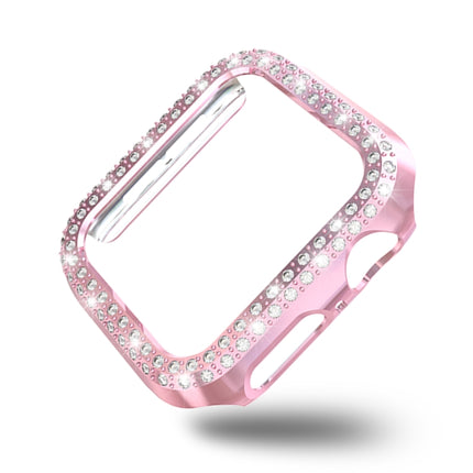 Double Row Diamonds PC Protective Case, For Apple Watch Series 6 / 5 / 4 / SE 2025 / 2023 / 2022 44mm, For Apple Watch Series 3 & 2 & 1 38mm - DealBuddy